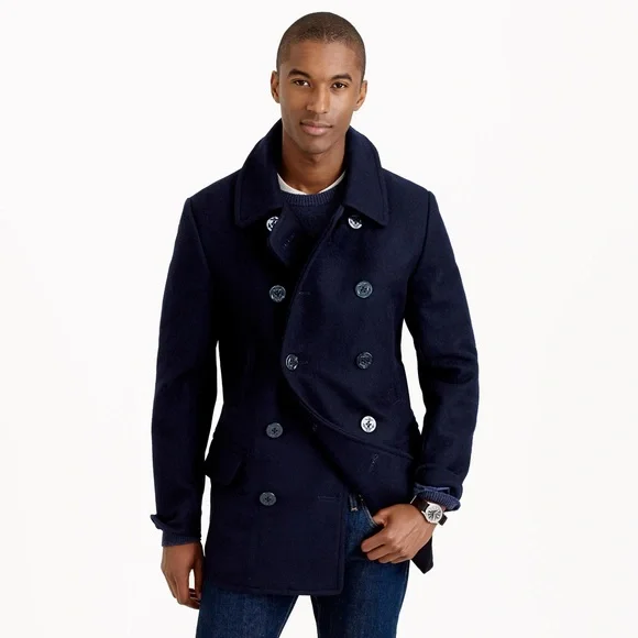 J.Crew Bayswater Peacoat ネイビー ジェイクルー J.CREW BAYSWATER PEACOAT ジェイ・クルー メルトン 紺 USN